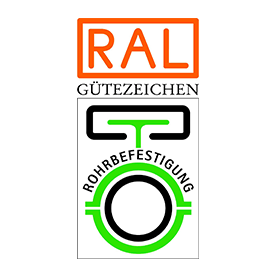 Prüfzeichen RAL Rohrbefestigung